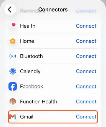 Muse screen: Find the app and tap Connect